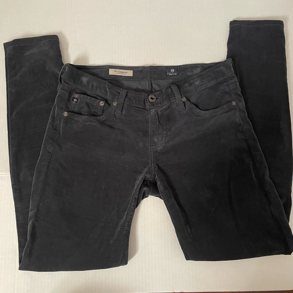 AG Adriano Goldschmied The Legging Super Skinny Velvet Jeans/Leggings - Picture 3 of 13